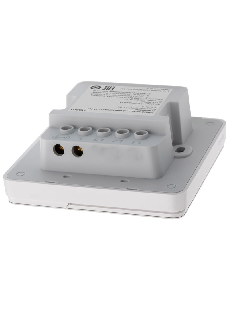Aqara - Smart Wall Light Switch Z1 Pro Single Rocker,Apple Siri and Google Smart Home Support,Matter and Zigbee 3.0,Support Neutral and Non-Neutral,White - Image 1