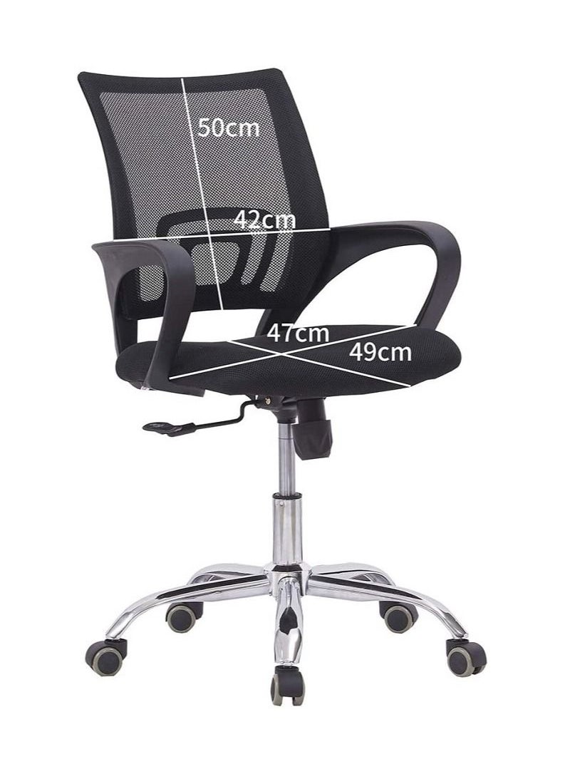AGD - Ergonomically Backrest Designed Swivel Movable and Height Adjustable Office Chair - Image 1