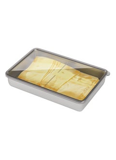 Excefore Stainless Steel Airtight Deli Meat Storage Containers, Stainless Steel Food Storage Containers, Refrigerator Cheese Container, with Elevated Base, for Kitchen Fridge Organizers and Storage  - Image 1