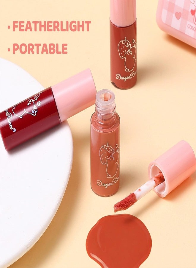Eakroo 6 Colors Lip Gloss Set, Hydrating Korean Lip Gloss, Lip Gloss for Women, Lip Stain Long Lasting Waterproof, Lip Oil Stain, Lip Liner Stain, Cute Stuff for Teen Girls, Lip Makeup, Vivid Color - Image 5