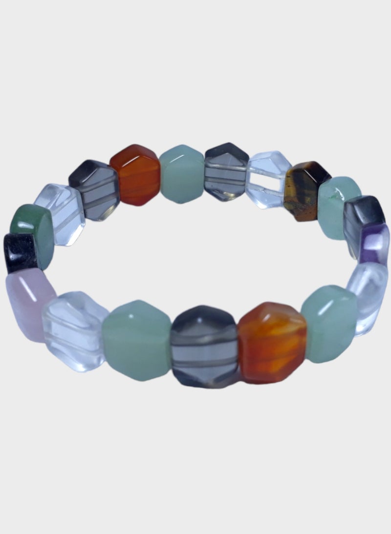 HADIGEMS Seven Natural Beautiful Gemstone Bracelet - Image 4
