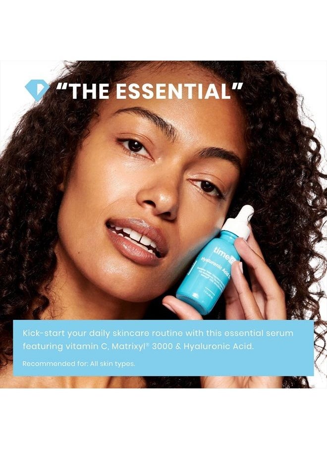 Timeless Skin Care Hyaluronic Acid + Vitamin C Serum - 1 oz - Includes Vitamin C, Matrixyl 3000 & Hyaluronic Acid - Brighten + Smooth, Rebuild Collagen & Boost Hydration - For All Skin Types  - Image 2