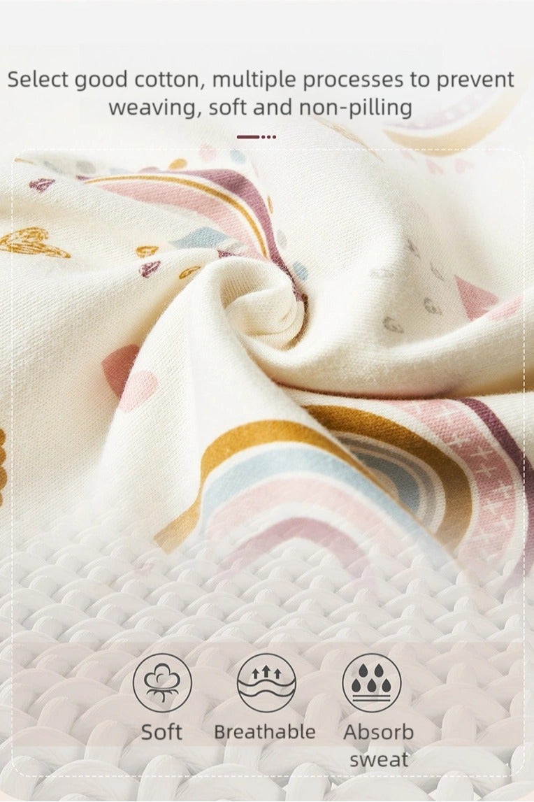 I LOVE KIDS 0.5Tog Baby Sleeping Bags 100% Cotton for Newborn Baby, 2-IN-1 Swaddle Wrap Long Sleeves Kids Sleeping Sack Medium 0-6M - Image 3