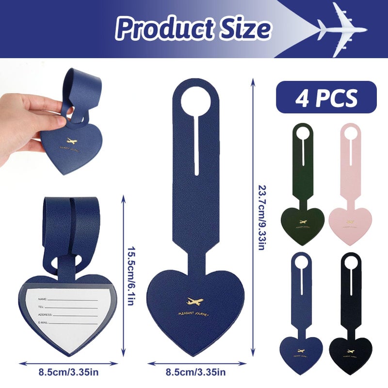 PVC Waterproof Luggage Tags with Adjustable Strap (4 Colors) - Image 5