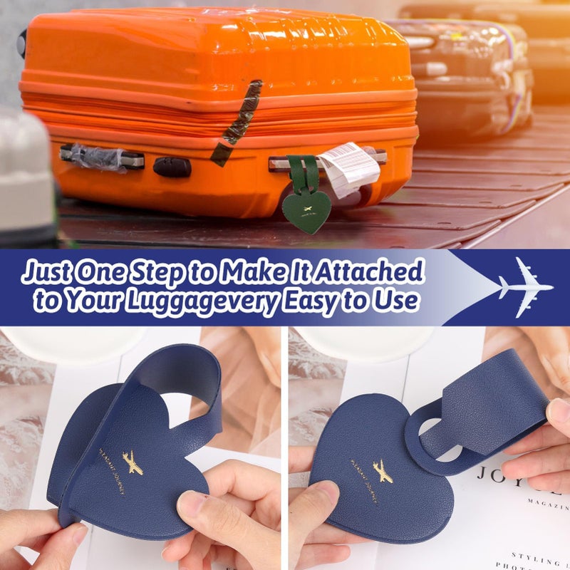 PVC Waterproof Luggage Tags with Adjustable Strap (4 Colors) - Image 2