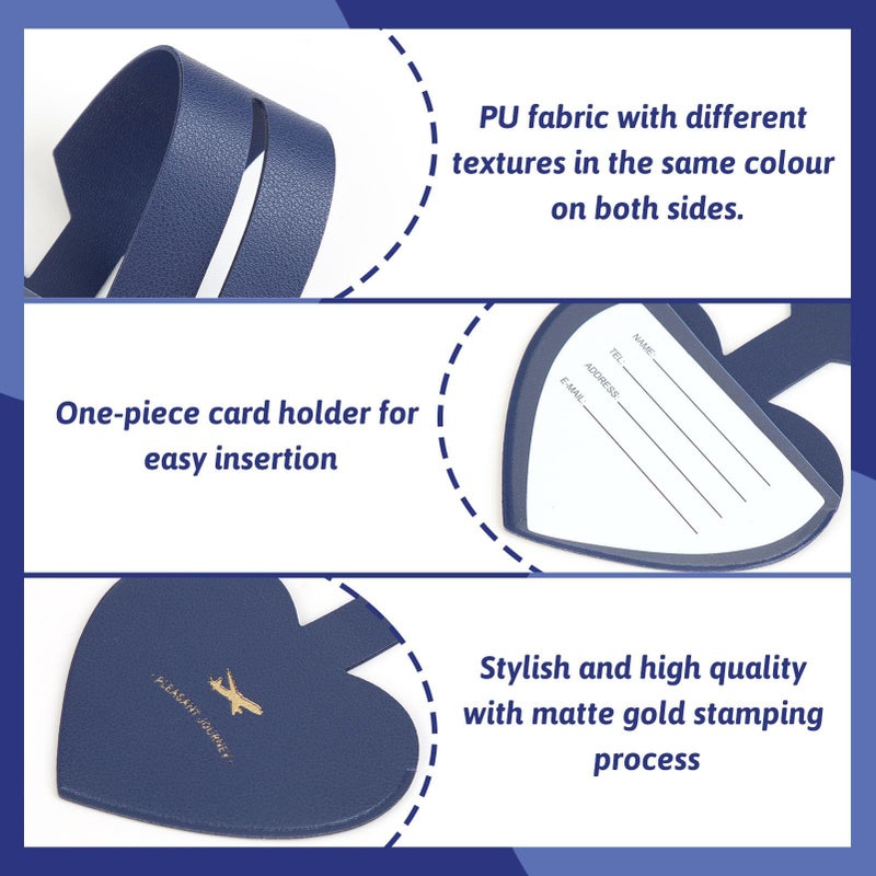PVC Waterproof Luggage Tags with Adjustable Strap (4 Colors) - Image 3