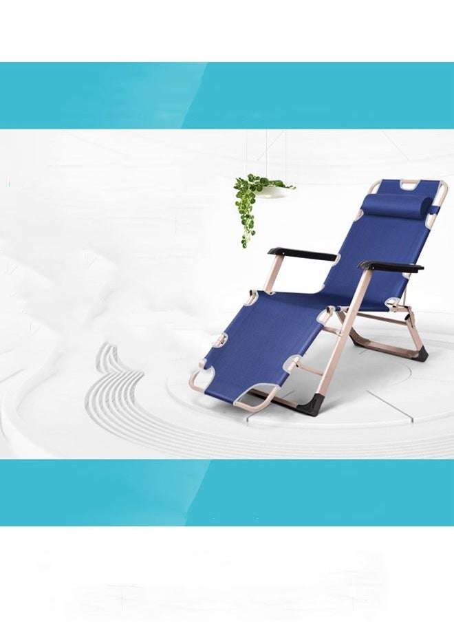 NKX - Chaise Lounge Outdoor Portable Folding Patio Recliner Chair with Adjustable Backrest - Image 1