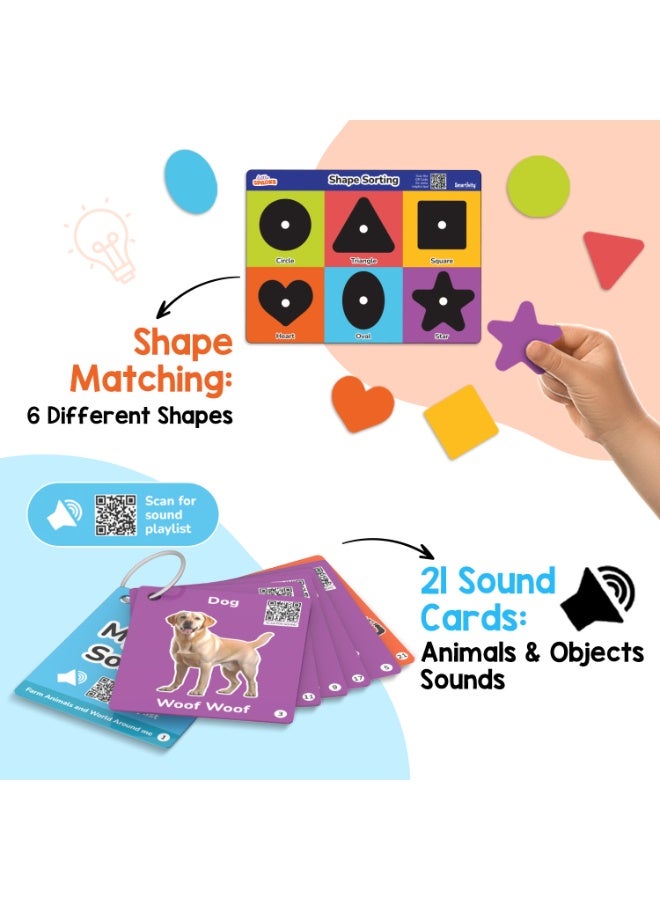 Smartivity Montessori Based Play Set Puzzle Game for Toddlers - 1 Year Olds | 5 Preschool Learning Activity Kit | 1st First Birthday Gift for 1 Year Old Girl & Boy I Fine Motor Skills, Colors - Image 3