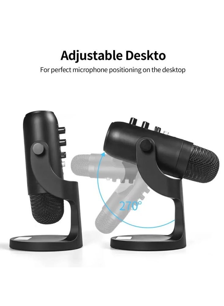 Jmary PW8 Professional Metal Voice Recording Usb Condenser Studio And Podcast Recording Gaming Microphones - Image 2