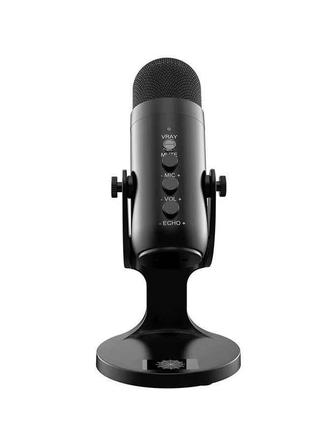 Jmary PW8 Professional Metal Voice Recording Usb Condenser Studio And Podcast Recording Gaming Microphones - Image 1