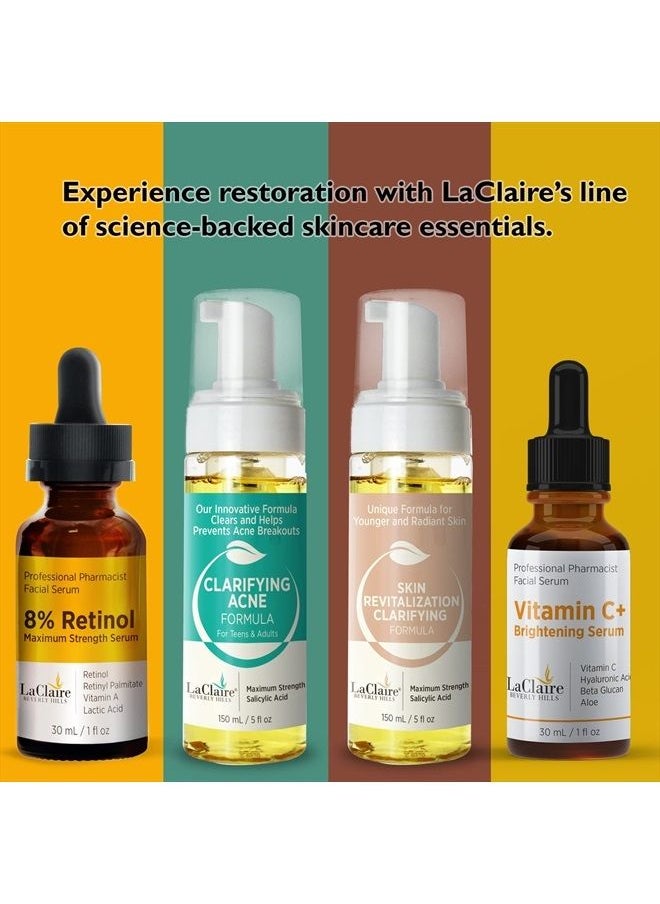 laclaire - Retinol Complex Face Serum – Anti-Aging, Brightening Neck & Facial Serum Helps Firm, Smooth, & Nourish Skin with Lactic Acid, Vitamin A, & Retinyl Palmitate – Anti Wrinkle Serums by LaClaire 30 ml … - Image 1