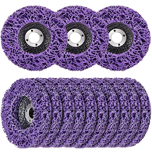 LAIWOO 10 Pack Strip Discs Rust Remover Wheel Stripping Wheel for Angle Grinder Paint Strip Wheel Quick Abrasive Discs Rust, Oxidation, Paint Remover (4-1/2'' x 7/8'') - Image 1