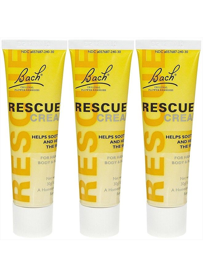 Bach Rescue Cream (formerly Rescue Remedy), 1 oz, 3 pk - Image 1