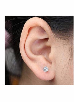 SYOSI 4 Pack Self Ear Piercing Gun, Disposable Self Ear Piercing Gun Kit with Earring Studs Safety Ear Piercing Gun Kit Tool (silver)  - Image 3