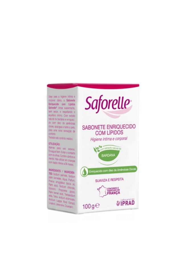 Saforelle Intimate Hygiene Lipid-Enriched Bar 100g - Image 1