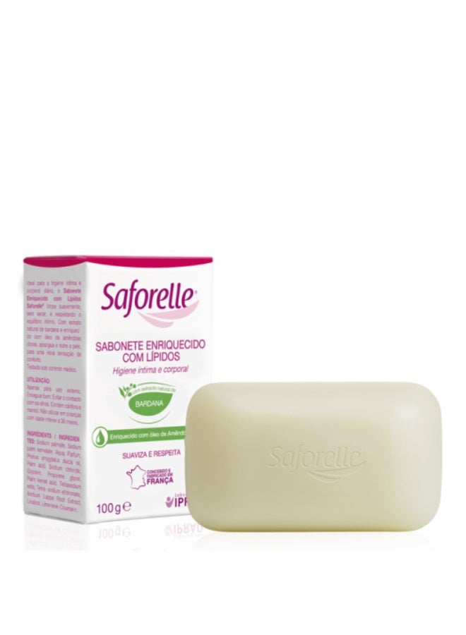 Saforelle Intimate Hygiene Lipid-Enriched Bar 100g - Image 3