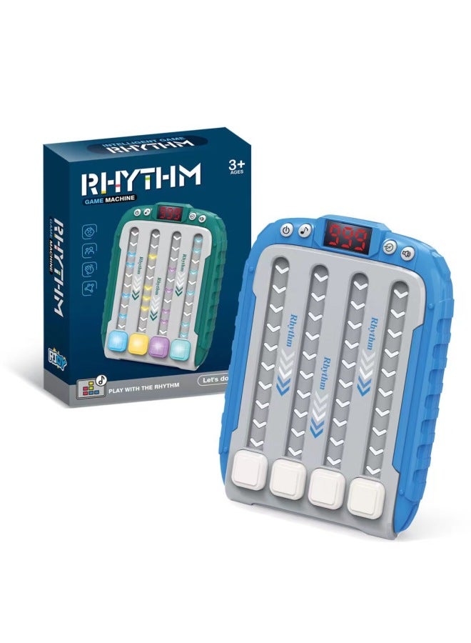 Puzzle Breakthrough Game Machine Rhythm Master Challenge Music Concentration Thinking Training Decompression Artifact Toy Wholesale-Color:【color Box】 Rhythm Master-blue-Specifications:With A Set Of  - Image 1