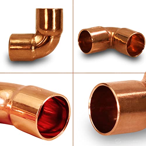 SUPPLYGIANT Supply Giant DDMO0034-5 90 degrees Short Turn Sweat Elbow Copper Fittings, 3/4 - Image 3