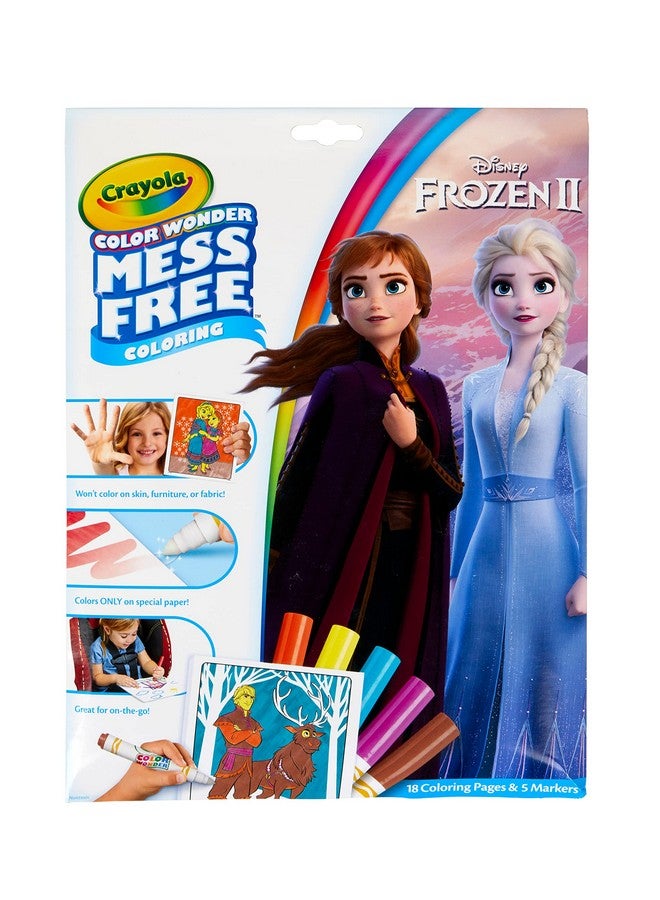 Crayola Frozen Color Wonder Coloring Set, 18 Frozen Coloring Pages, Mess Free Coloring for Toddlers, Frozen Toys & Gifts for Kids - Image 1
