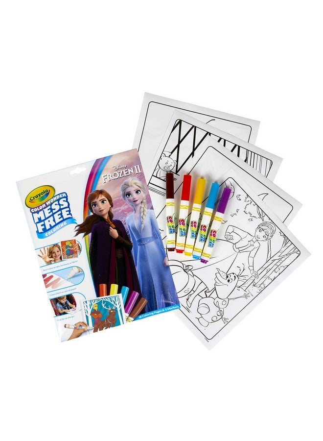 Crayola Frozen Color Wonder Coloring Set, 18 Frozen Coloring Pages, Mess Free Coloring for Toddlers, Frozen Toys & Gifts for Kids - Image 2