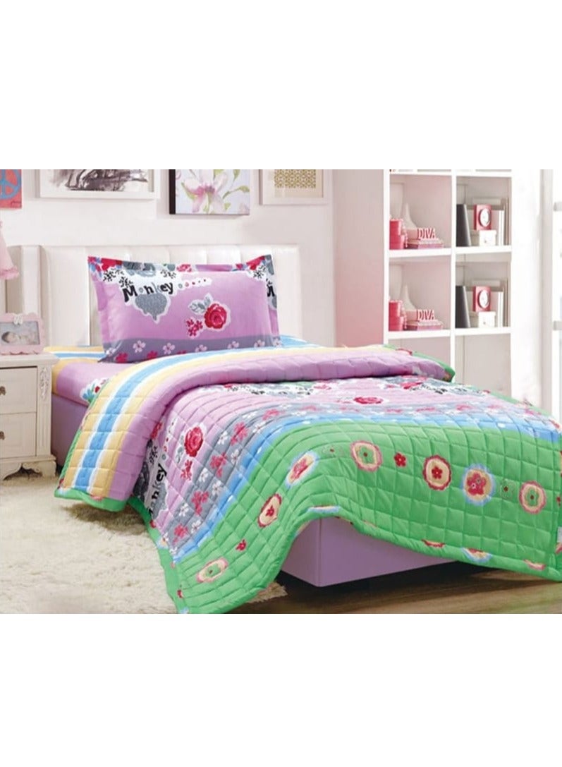 Moon Compressed Bed Comforter Set Consisting Of 3 Pieces ChildrenS Drawings  - Image 1