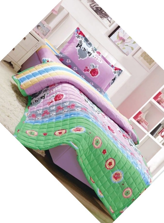 Moon Compressed Bed Comforter Set Consisting Of 3 Pieces ChildrenS Drawings  - Image 2