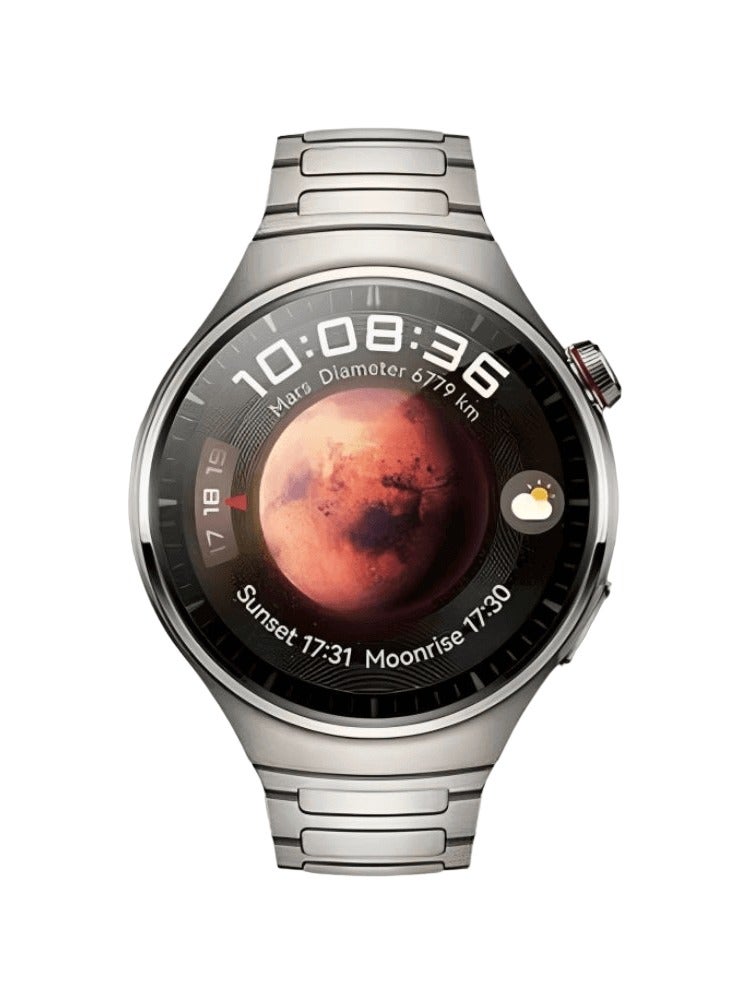 Haino Teko Haino Teko Germany RW32 Pro Space X Version Round Shape Curved Display Smart Watch With 3 Pair Straps and Wreless Charger Designed For Mens and Boys Silver - Image 1