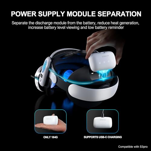 BOBOVR B100 Battery Pack for S3 Pro Replacement 10000mAh Hot-Swap Battery Accessories, Magnetic Connectors - Image 4