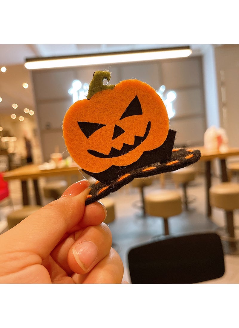 Generic Cute Halloween Pumpkin Bow Headband for Kids 10# pumpkin BB clip 