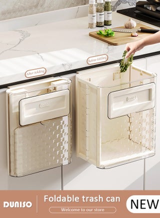Foldable Hanging Trash Can, Kitchen Cabinet Door Wall Hanging Trash Storage Bucket, Household Kitchen Garbage Sorting Hanging Bucket, Large Capacity Toilet Waste Paper Bucket, Bedroom Office Trash Can for Kitchen - pzsku/ZE25493EB1D3224C0C323Z/45/_/1725930852/f1c12893-78be-4862-a73a-3cb60f790c71