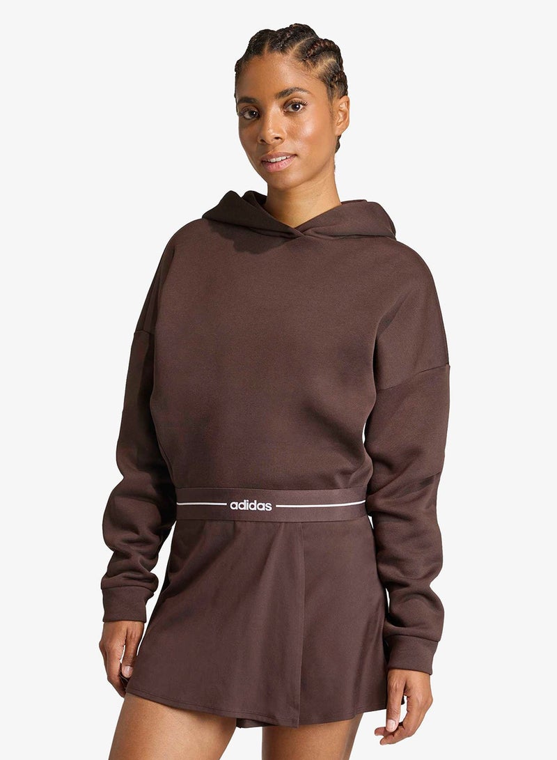 Adidas Hyperglam Cropped Hoodie - Image 1