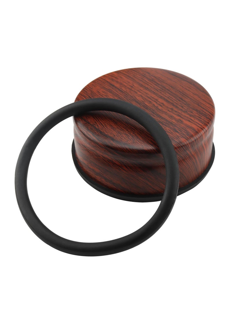 SYOSI 4PCS Heavy Duty Stainless Steel Door Stopper, No Drill Door Stop Anti-Slip Stainless Steel Door Wedge Heavy Duty Door Stopper Robust Door Wedge for Office, Home, Garage, Laundry Door, Brown Texture - Image 2