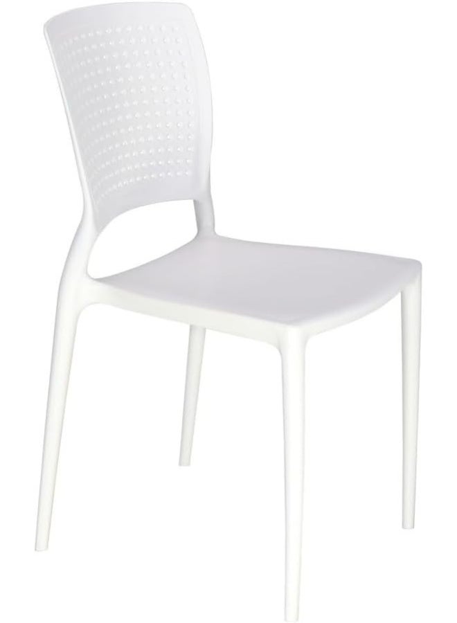 TRAMONTINA Since 1911,Made in Brazil-  Safira White Polypropylene and Fiberglass Chair - Image 1
