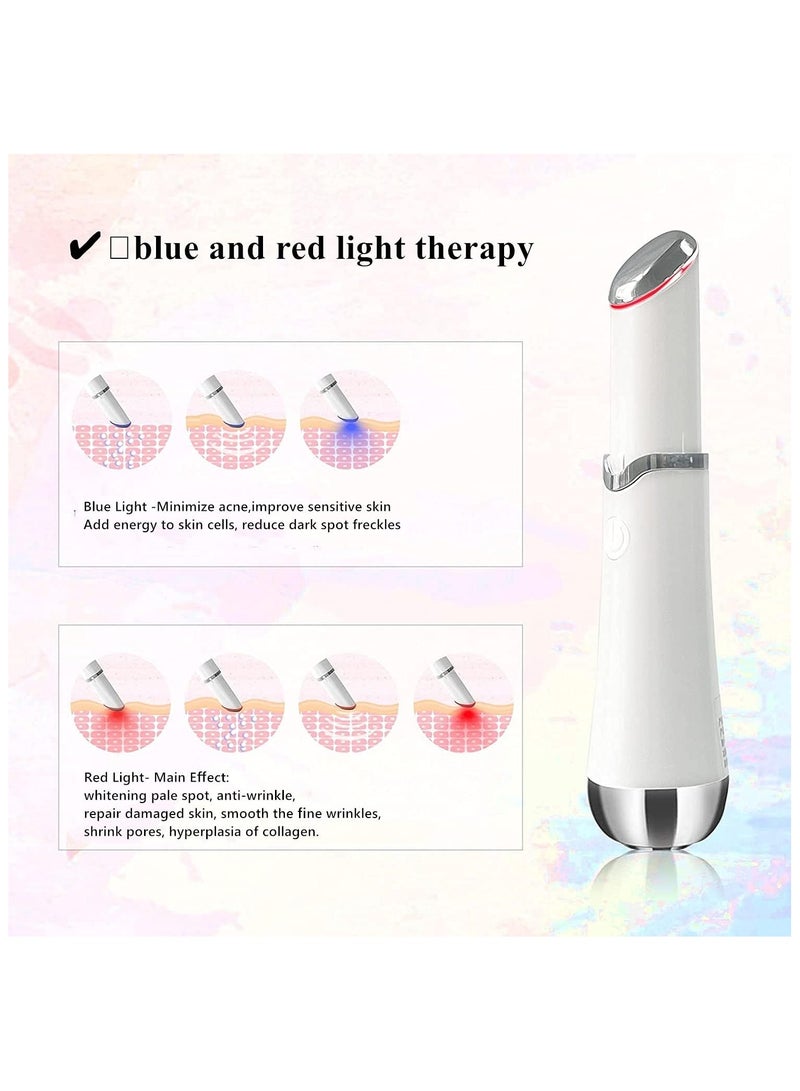 general Ultrasonic Face Massager,Red Blue Light Therapy Toning Devices for Anti-Aging Anti-wrinkles Skin Rejuvenation - Image 2