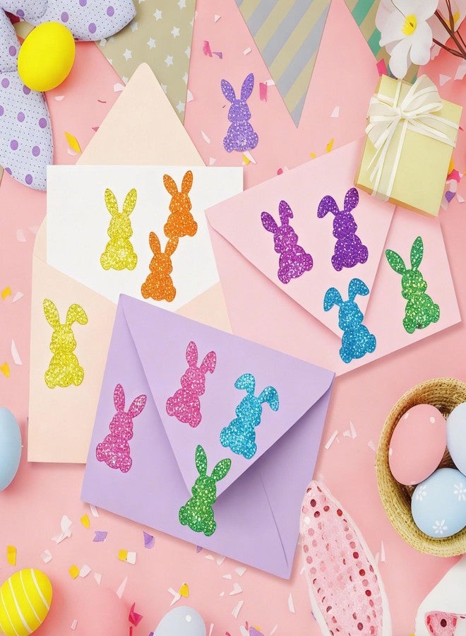 Yoblink Easter Bunny Stickers,Holographic Easter Stickers Roll 500PCS - Image 4