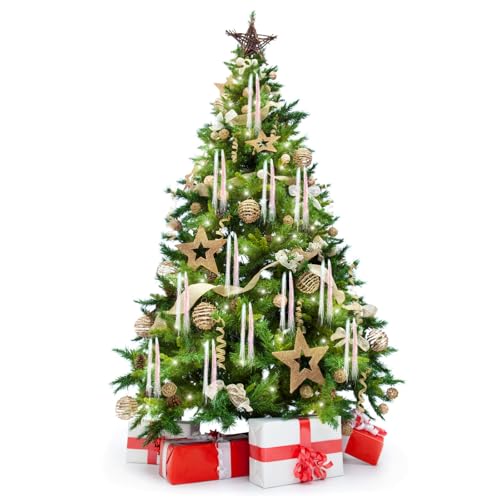 JXITON 3000pcs Christmas Icicle Tinsel,18in Iridescent Foil Fringe Tinsel Strand Icicle Tinsel Christmas Tree Tinsel for Christmas Holiday Decor Birthday Supplies - Image 5