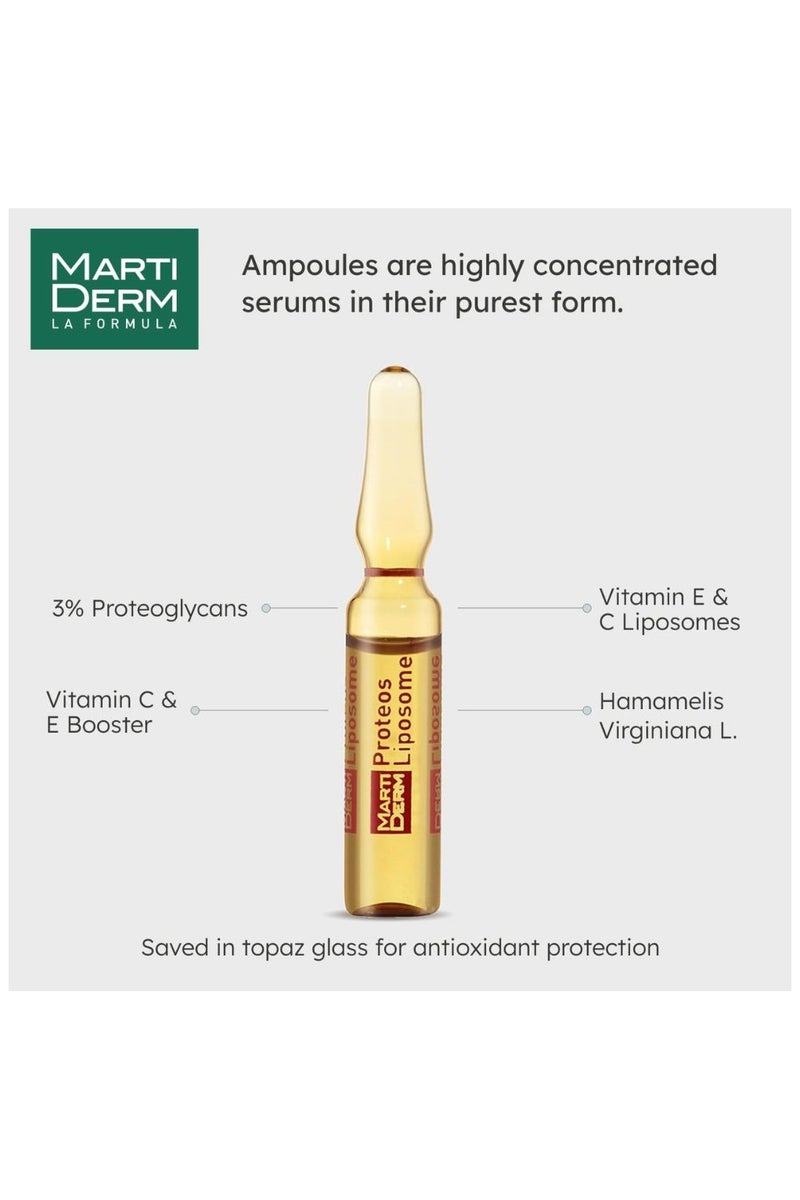 Martiderm The Originals Proteos Liposome Ampoules for Oily or Sensitive Skin 30units - Image 3