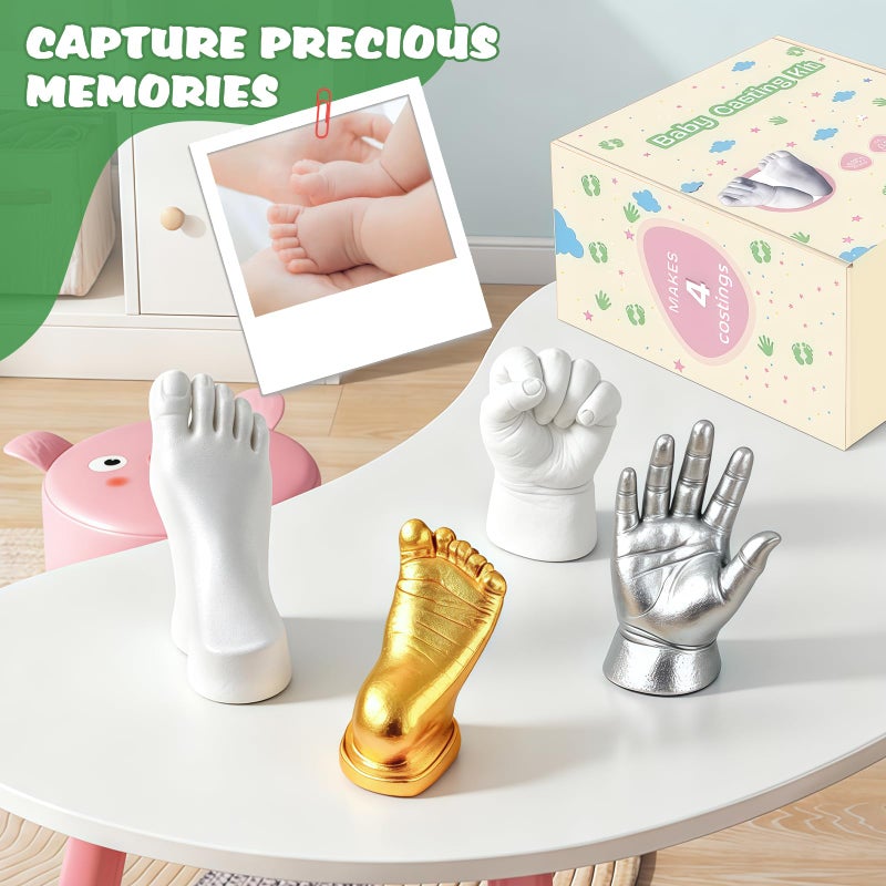 Noosuna Baby Hand and Foot Casting Kit (4 Pack), 3D Moulding Gift Set, Multiple Accessories, Baby Casting Kit for Babies 0â€“9 Months Old, Baby Shower, New Mom Gift, Souvenir - Image 5