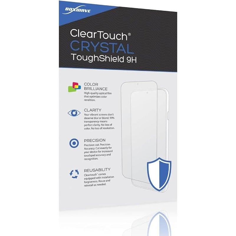 BoxWave Screen Protector Compatible with Omron Gold Wireless Wrist Blood Pressure Monitor BP4350 - ClearTouch Crystal ToughShield 9H (2-Pack), Clear 9H Tough Flexible Film Screen Protector - Image 3