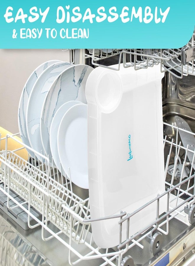 lulunemo Baby Dinner Tray Compatible with Lulunemo Portable Hook-On Chairs,Portable Baby Feeding Tray for Clip-on Quick Meal Chairs,Ideal for Babies and Toddlers,Perfect for Home and Restaurant Dining(Clear) - Image 5