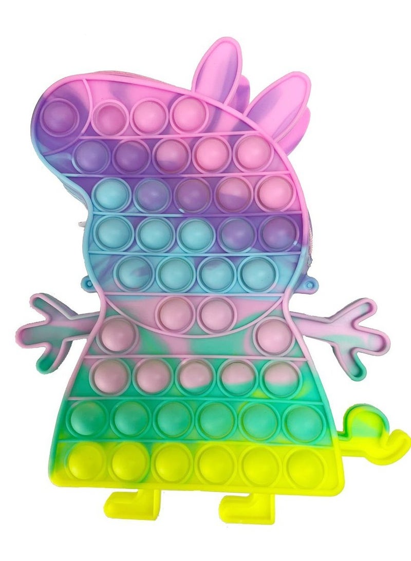 Prime by javaudan Pop It Cute Kawaii Fidget Sensory Educational Relieve Anti Stress Adult Kid Holiday Silicone Toy Gift Crossbody Toy Bag For Kids - Image 1