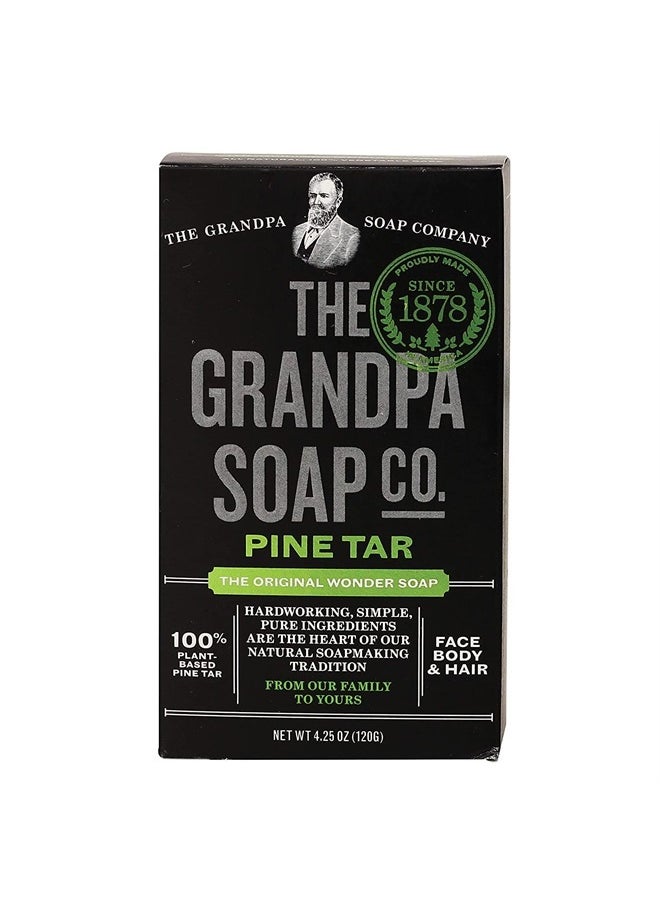 GRANDPA'S Soap Pine Tar 4.25 oz (Pack of 4)  - Image 1