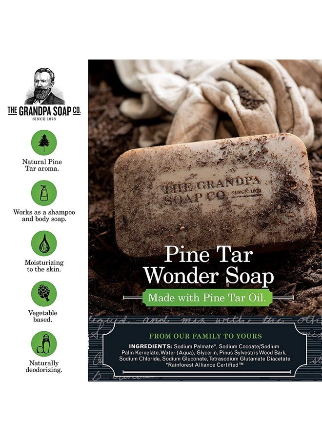 GRANDPA'S Soap Pine Tar 4.25 oz (Pack of 4)  - Image 2