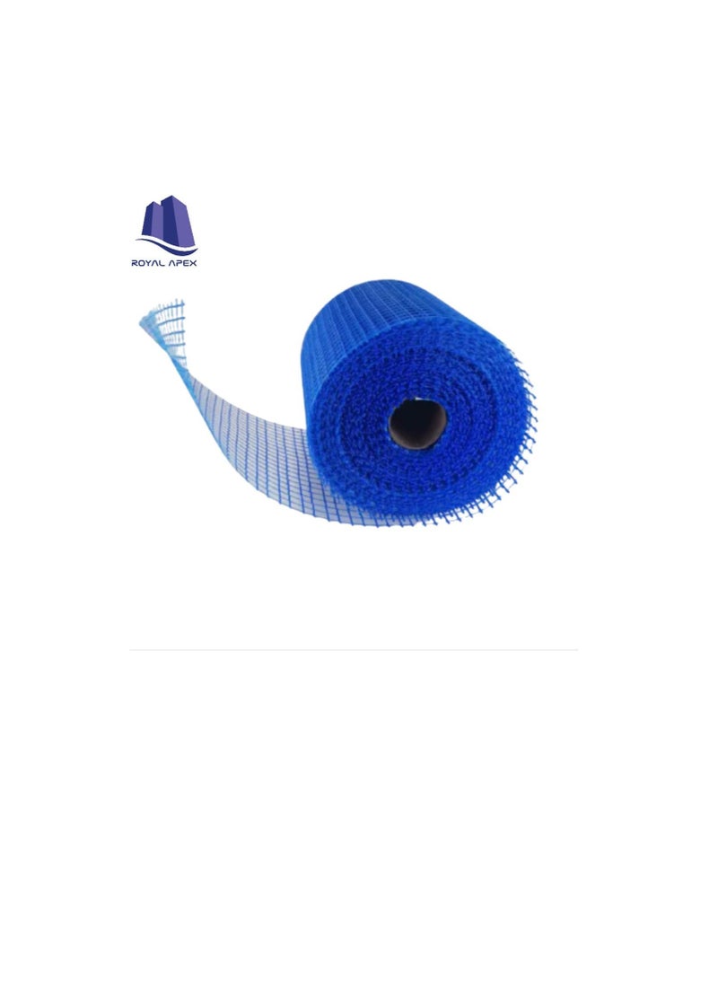 Generic - Acrylic Resin Coated Fiberglass Blue Mesh Reinforcement of Plaster And Spanning Slots as Well As Exterior Walls. (6 Inch) - Image 1