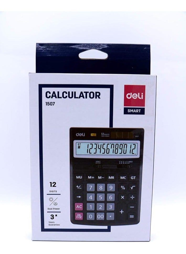 Deli E1507 Calculator with LCD Display Screen - Image 1