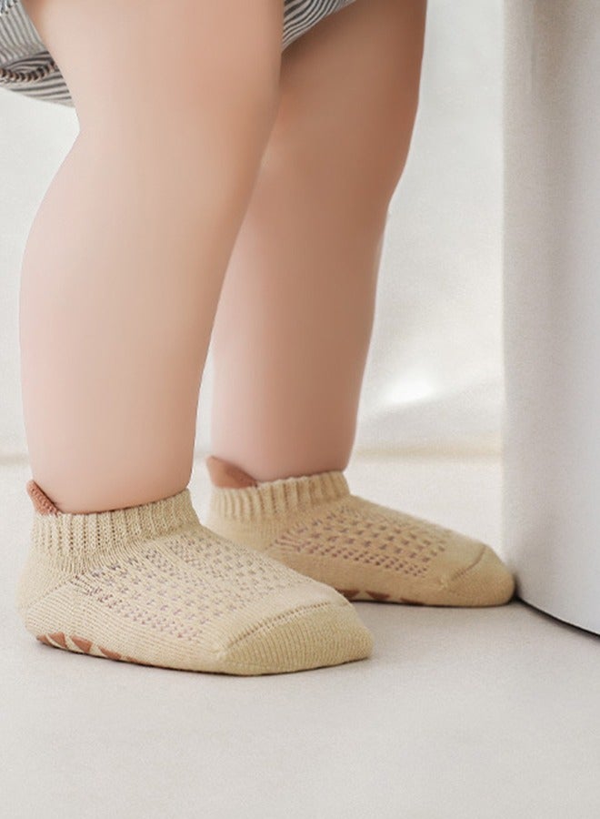 3 Pair Baby Anti-Slip Socks, Toddler Newborn Anti-Slip Socks With Grips, Anti-Slip Unisex Ankle Floor Socks 1-3 Years Old  - Image 2