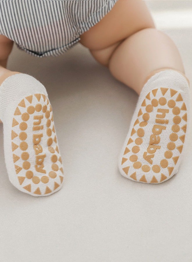 3 Pair Baby Anti-Slip Socks, Toddler Newborn Anti-Slip Socks With Grips, Anti-Slip Unisex Ankle Floor Socks 1-3 Years Old  - Image 3