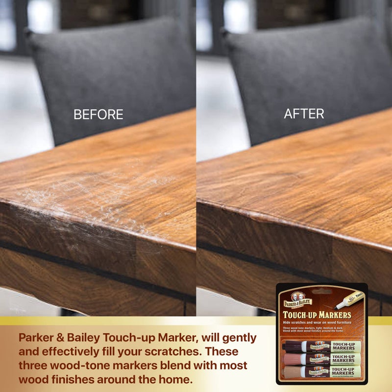 باركر آند بايلي علامات اللمس في Parker & Bailey - علامات الأثاث تلمس الأثاث علامات إصلاح الخدش الخشبية مزيل الخدش الخشبي علامة خشبية للأثاث الخشبي للخردوش - Image 3