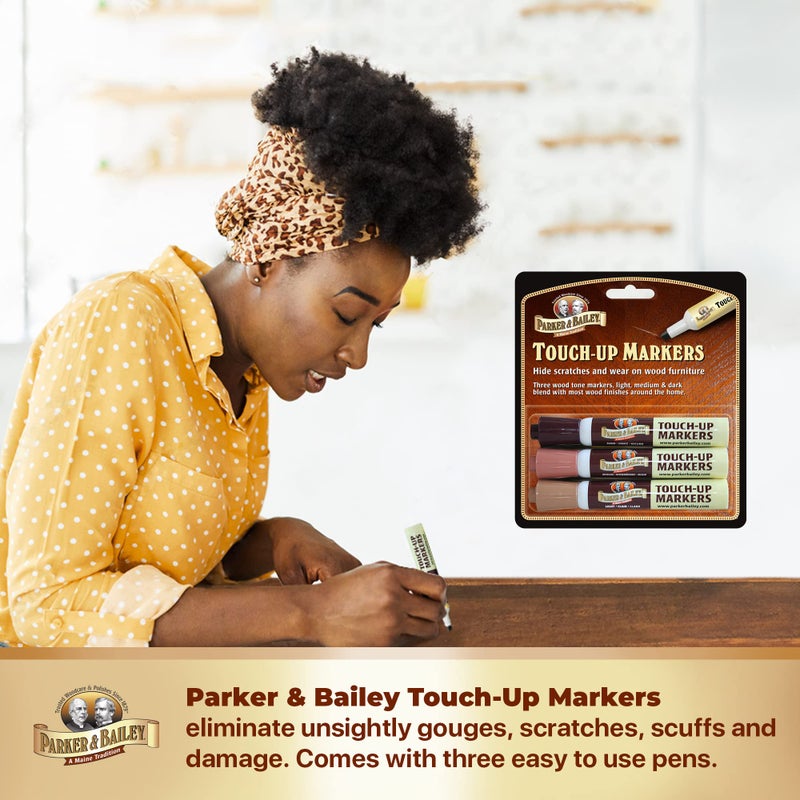 باركر آند بايلي علامات اللمس في Parker & Bailey - علامات الأثاث تلمس الأثاث علامات إصلاح الخدش الخشبية مزيل الخدش الخشبي علامة خشبية للأثاث الخشبي للخردوش - Image 4