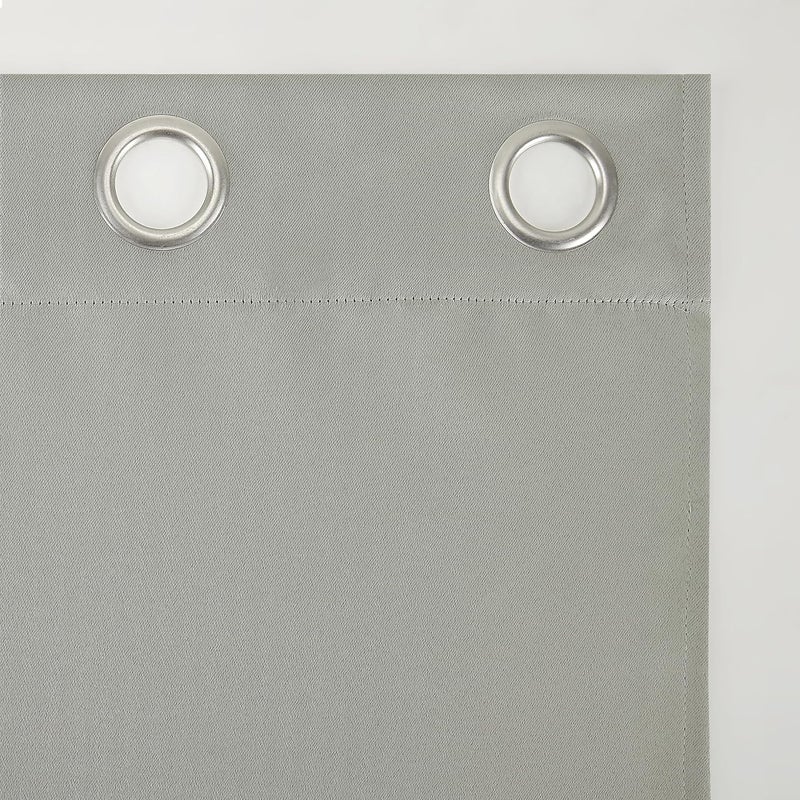 Sun Zero Easton Energy Saving Blackout Grommet Curtain Panel, 40" x 108", Silver Gray - Image 5